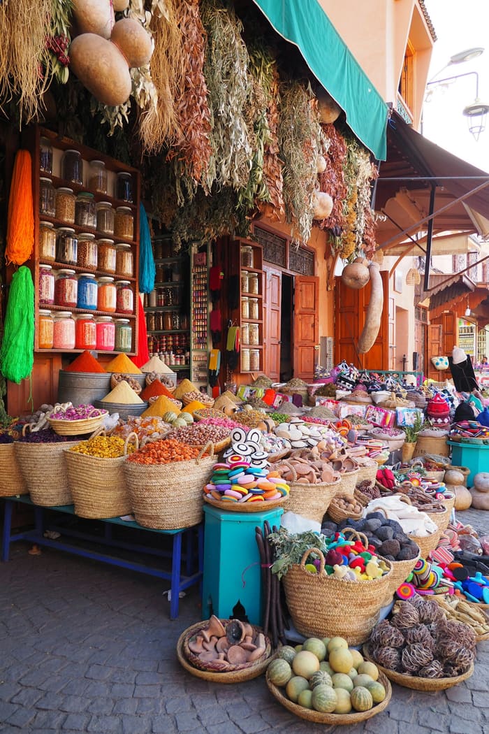 Kleurrijke souks van Marrakesh