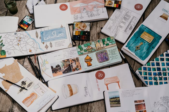 Travel journals van deelnemers