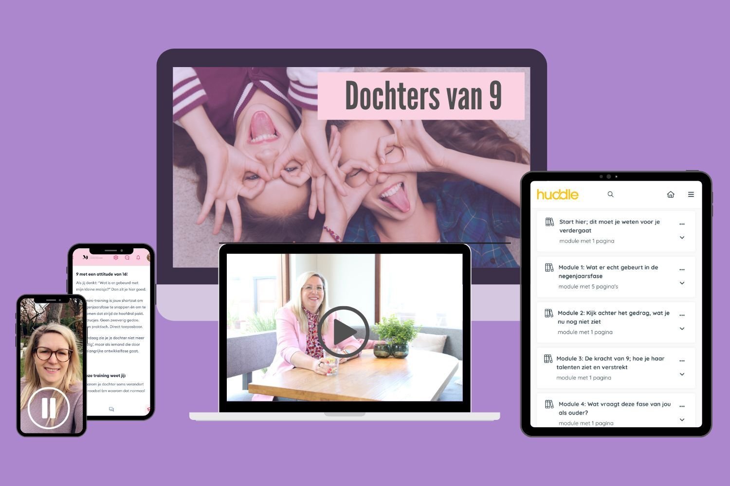 Afbeelding training dochters van 9