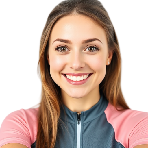 Een persoon die glimlacht naar de camera tegen een witte achtergrond.