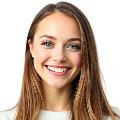 Een persoon die glimlacht naar de camera.