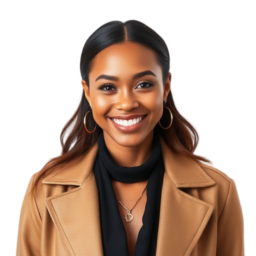 Een persoon glimlachend naar de camera met een witte achtergrond.