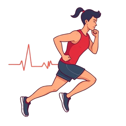 Carefully describe an image in great detail that needs to be generate, use quotes to split visual things. "athlete" "pulse" "balance"