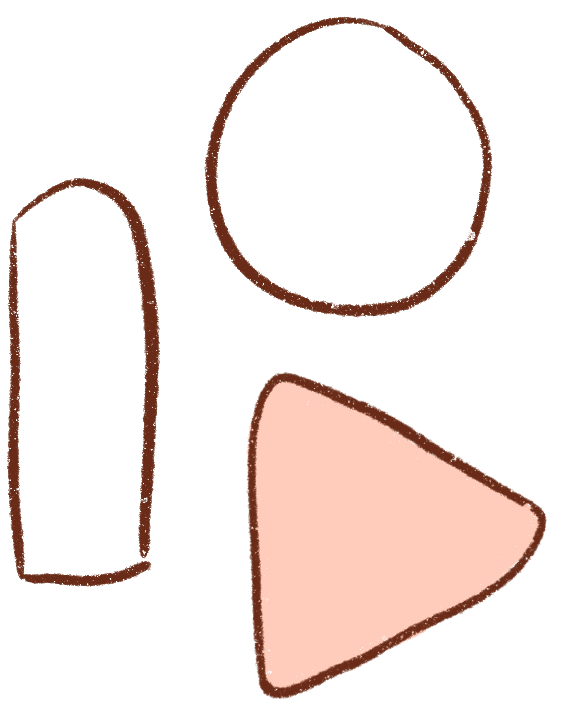 circle rectangle triangle digital drawing