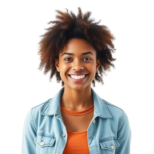 Een glimlachende persoon met een witte achtergrond.