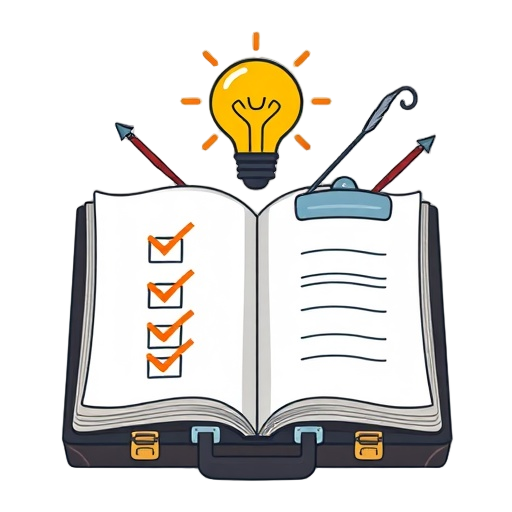 "Book idea review" "idea spark" "checkmark charts" "audience target" "value proposition" "growth arrows" "briefcase strategy" "paper checklist" "quill pen" "briefcase" "metrics" "silos" "scalable chapters" "growth potential" "reading glasses" "clipboard" 