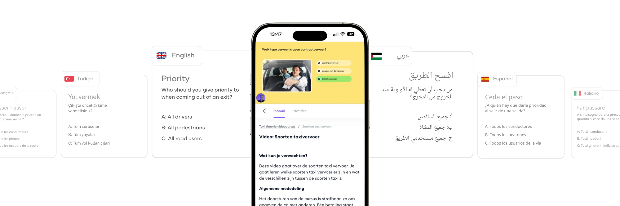 taxi theorie ondertiteling