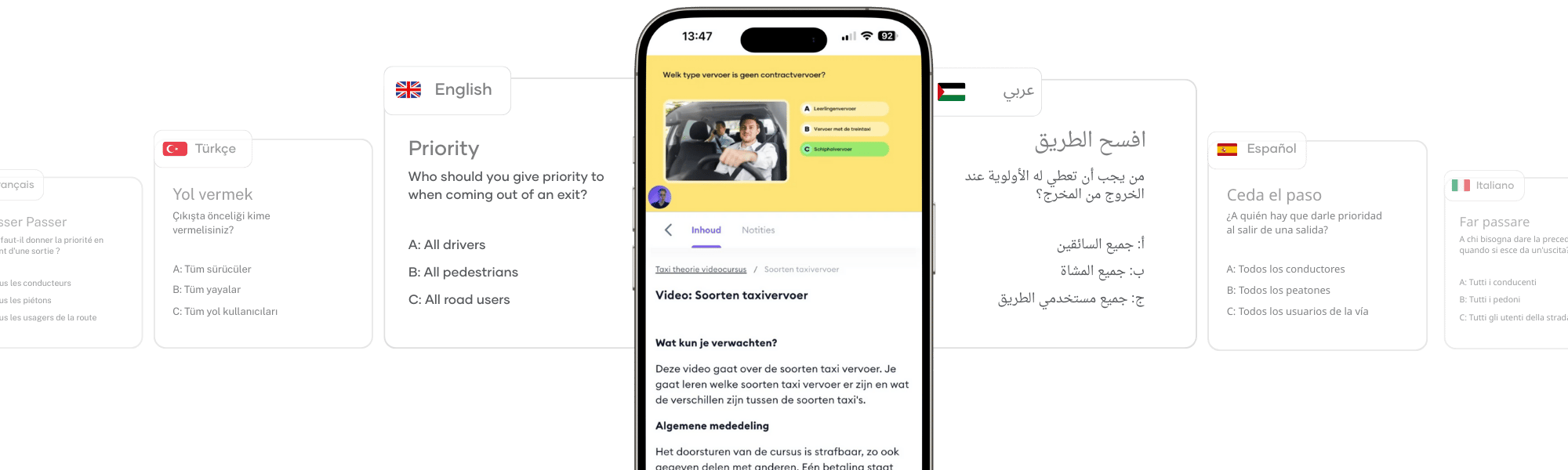 taxi theorie ondertiteling