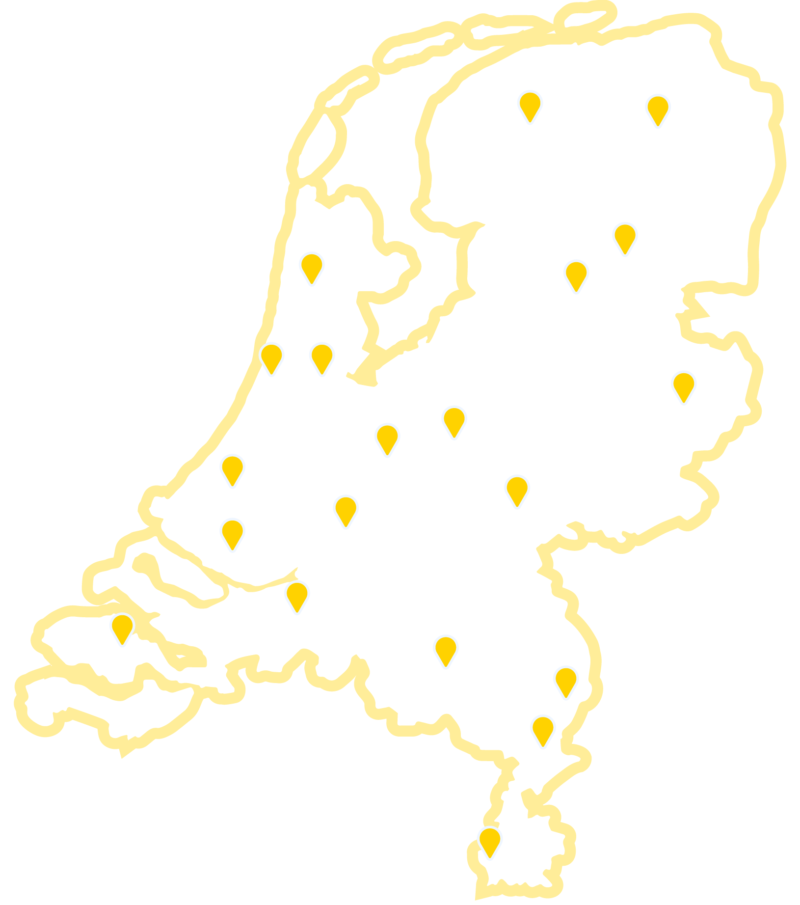 Taxi theoriehalen landkaart