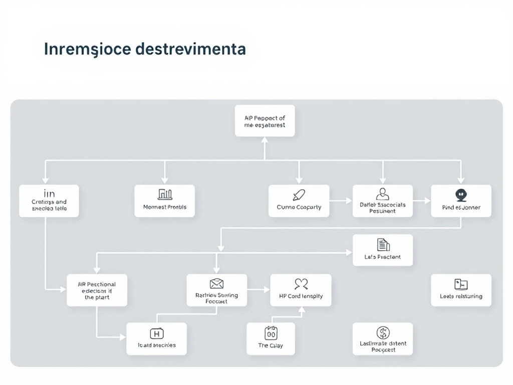 Een gestructureerde flowchart voor het beheren van werknemersafwezigheid.