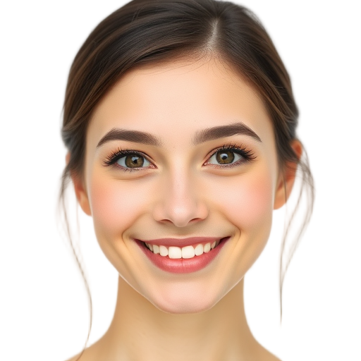 A person smiling to the camera with a white background looking like