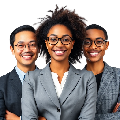 A person smiling to the camera with a white background looking like