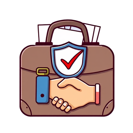 "briefcase" "documents" "checklist" "shield" "handshake"