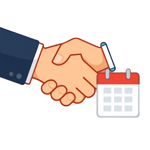 "handshake" "checklist" "calendar"