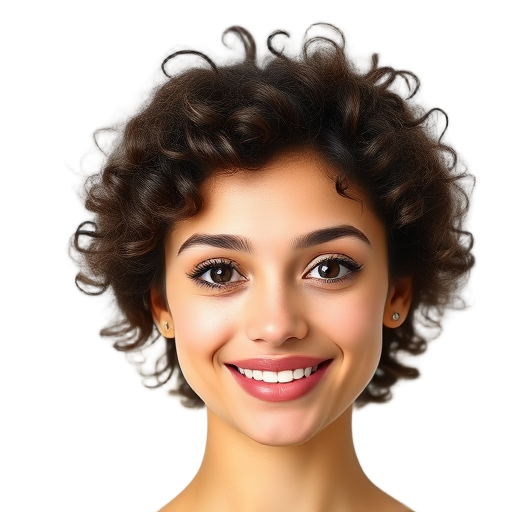 A person smiling to the camera with a white background looking like