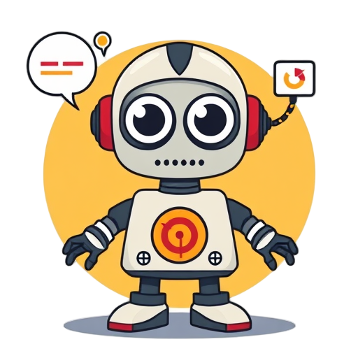 "robot agent" "digital brain" "gear wheels" "speech bubbles" "target bullseye" "data charts"
