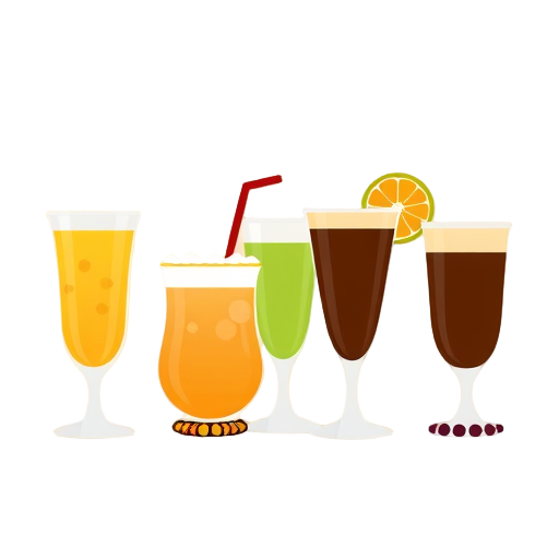 "seven drinks" "traditional cups" "African patterns" "handmade bracelets" "cultural symbols" "earth tones" "flat style"