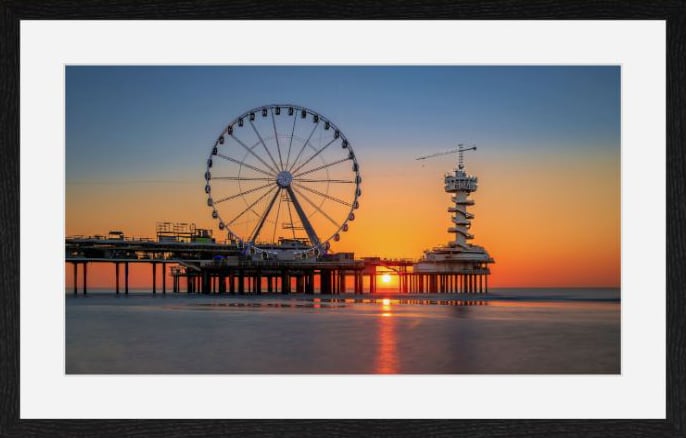 De pier van Scheveningen in een fotolijst
