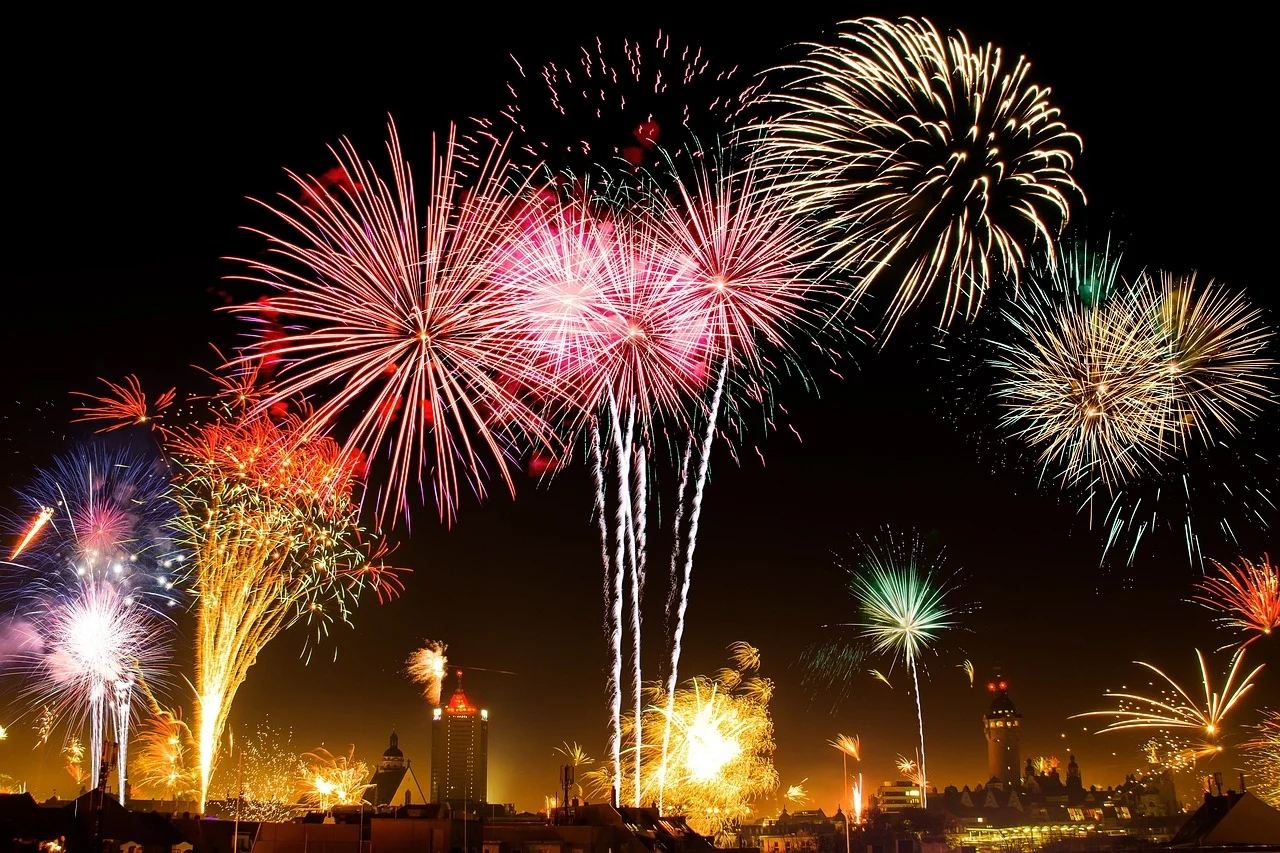 Vuurwerk in NYC