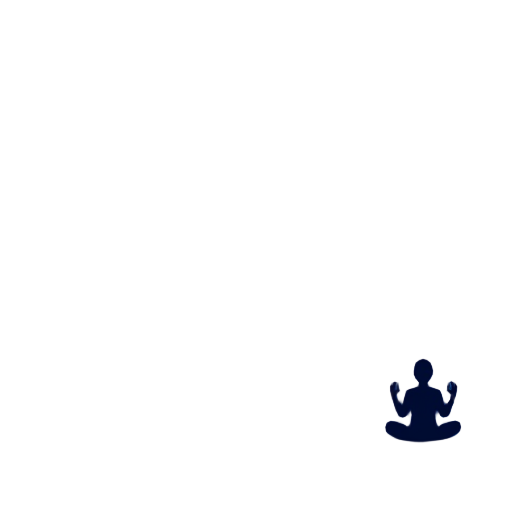 Meditatieve figuur voor een sterrenhemel.