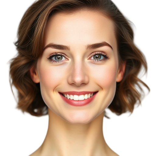 A person smiling to the camera with a white background looking like