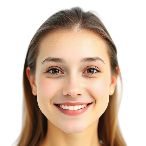 A person smiling to the camera with a white background looking like