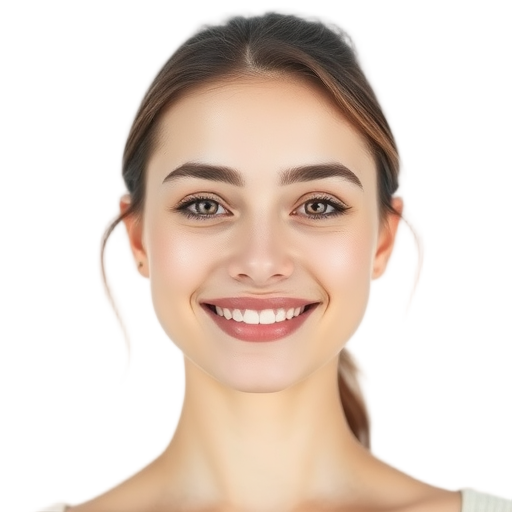 A person smiling to the camera with a white background looking like