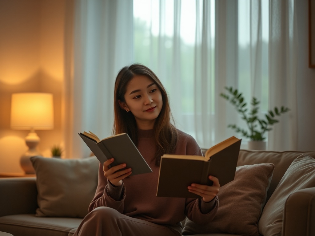 A warm, hopeful scene