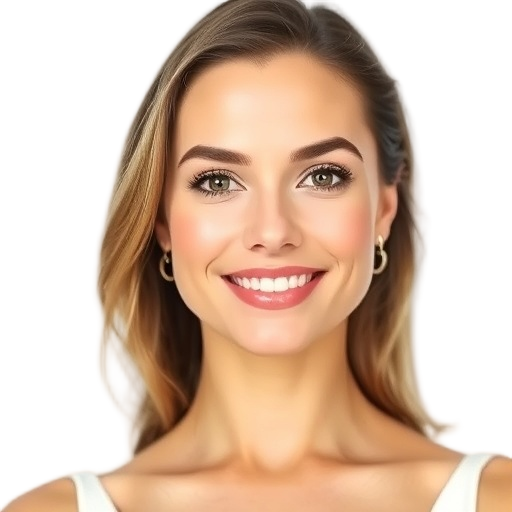 A person smiling to the camera with a white background looking like