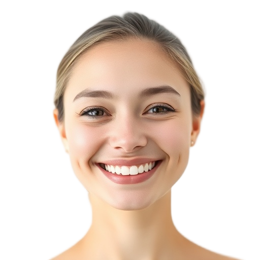 A person smiling to the camera with a white background looking like