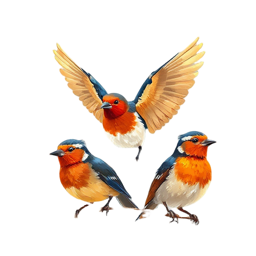 "five birds" "aquarelle painting" "step by step" "clear outlines" "video instructions" "Dutch birds" "artwork growth" "joyful painting"