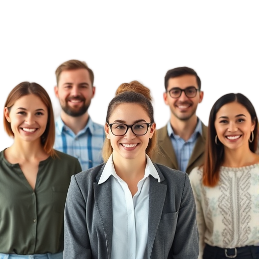 A person smiling to the camera with a white background looking like