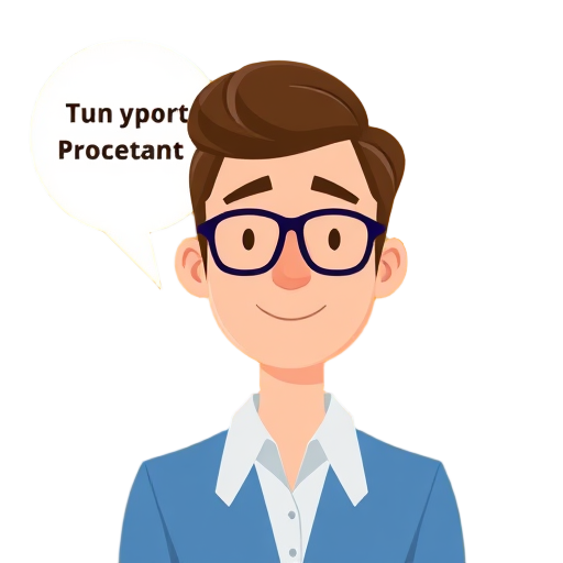 Adviesgever met communicatie-iconen en kleurrijke achtergrond