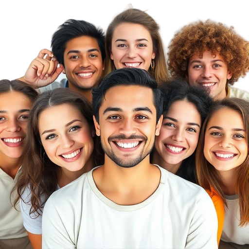 A person smiling to the camera with a white background looking like