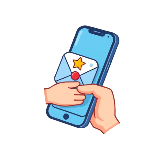 "smartphone" "email envelope" "phone handset" "handshake" "gift box" "star badge"