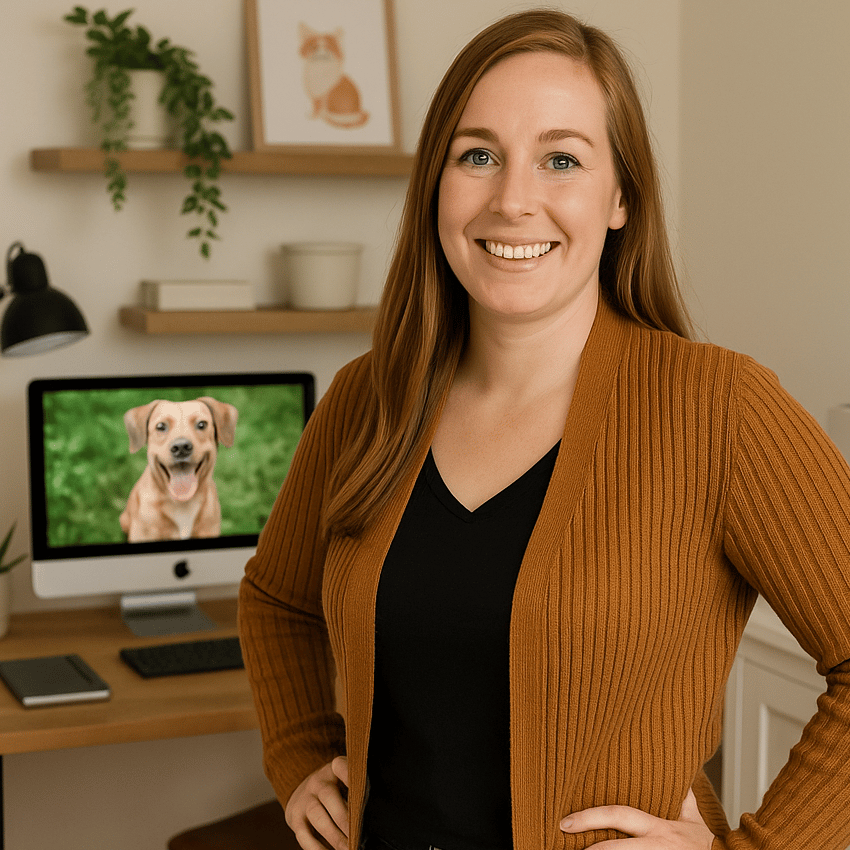 Oud-deelnemer opleiding - laptop labrador-mix