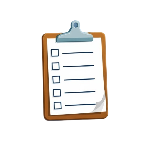 \"checklist clipboard\" \"seven steps\" \"daily tasks\"
