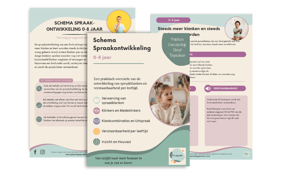 schema spraakontwikkeling