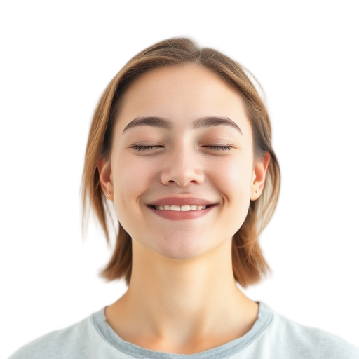 Een persoon glimlacht naar de camera met een witte achtergrond.