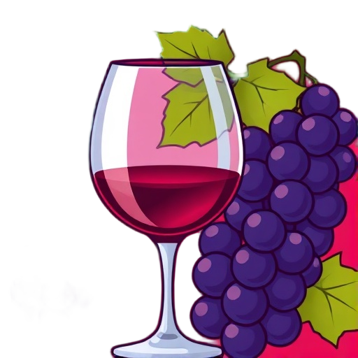 Carefully describe an image in great detail that needs to be generate, use quotes to split visual things. "Wine" "grape" "glass"