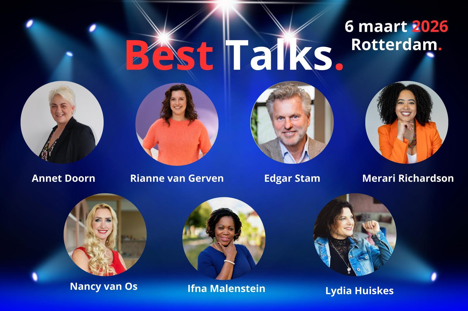 Best Talks 6 maart 2026 in Rotterdam met Lucinda Douglas