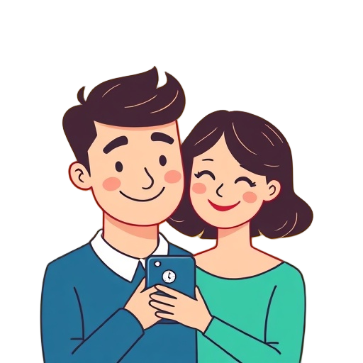 "couple" "phone" "clock"