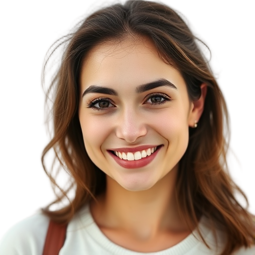 A person smiling to the camera with a white background looking like