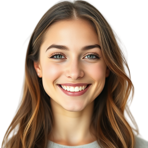 A person smiling to the camera with a white background looking like