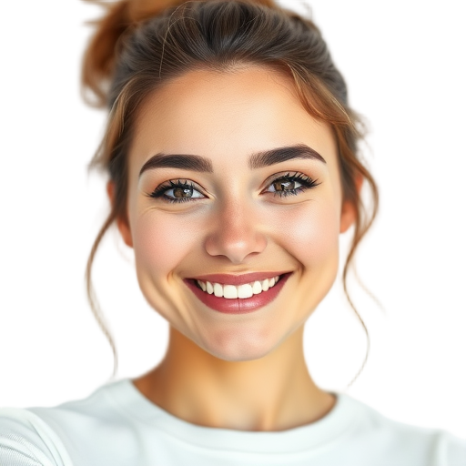 A person smiling to the camera with a white background looking like