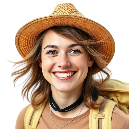 A person smiling to the camera with a white background looking like