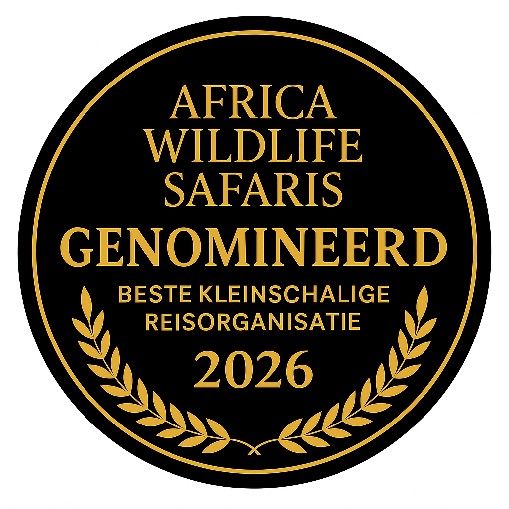 Africa Wildlife Safaris genomineerd beste kleinschalige reisorganisatie 2026