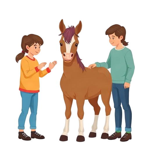 "young horse" "group calm" "human guidance"