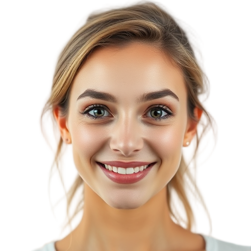 A person smiling to the camera with a white background looking like