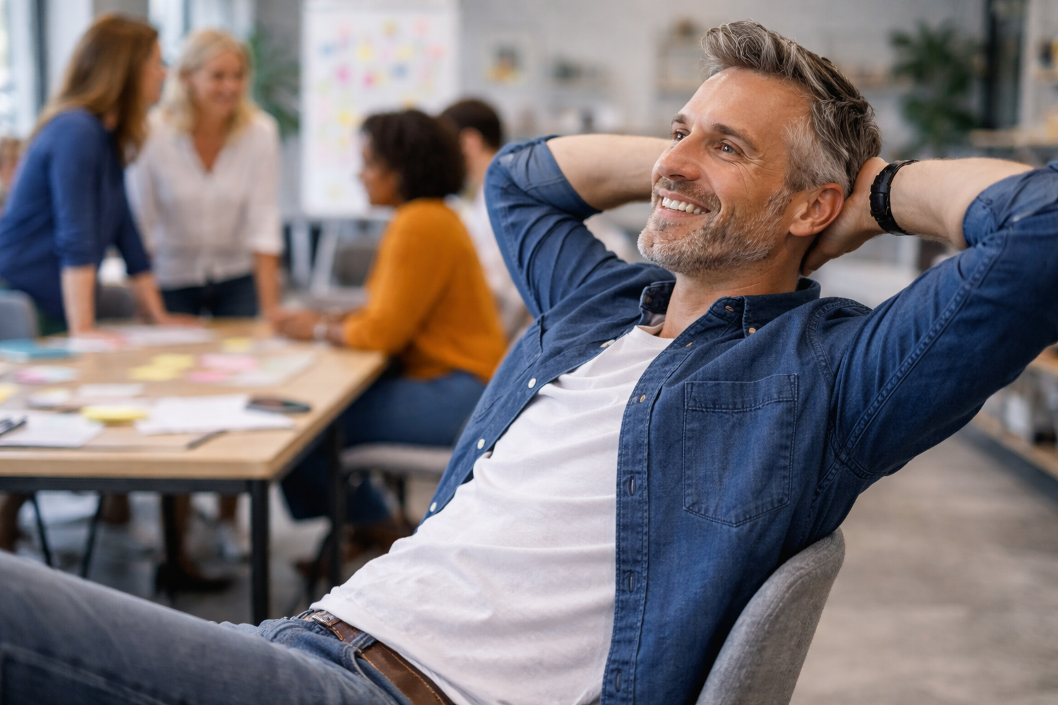Teammoment waarin deelnemers concrete acties formuleren voor hun werkpraktijk.